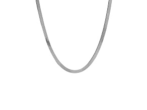 Sterling Silver 4.50 mm Flexible Herringbone 18 Inch Necklace