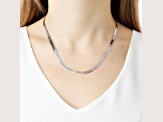 Sterling Silver 4.50 mm Flexible Herringbone 18 Inch Necklace