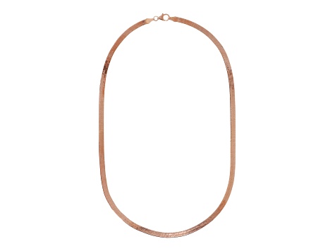 18K Yellow Gold Plated Sterling Silver 4.50 mm Flexible Herringbone 18" Necklace