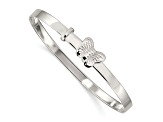 Sterling Silver Butterfly 4mm Adjustable Children's Bangle