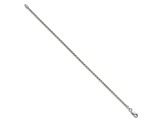 Sterling Silver 2mm Diamond-Cut Spiga Chain Bracelet