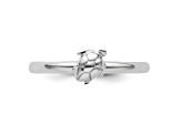 Sterling Silver Stackable Expressions Rhodium Turtle Ring