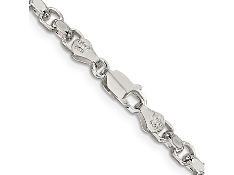 Sterling Silver 4mm Diamond-cut Rolo Chain Necklace - 14BRPD | JTV.com