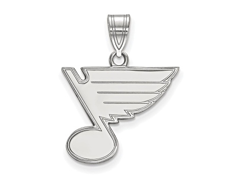 St Louis Blues Team Logo Sliver Necklace, Hockey Pendant, NHL