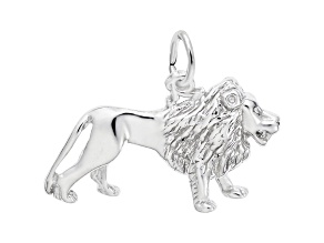 Silver Lion Charm