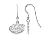 Rhodium Over Sterling Silver  LogoArt University of Florida Extra Small Dangle Earrings