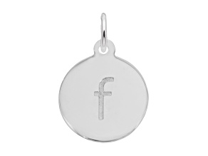 Silver Petite Initial  - Lower Case  f Charm