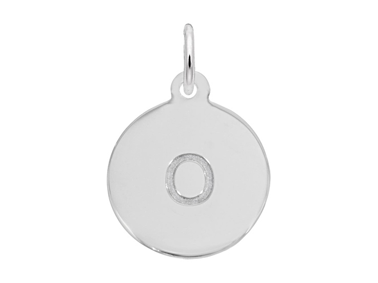 Silver Petite Initial - Lower Case o Charm