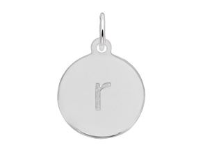 Silver Petite Initial  - Lower Case  r Charm