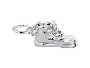 Silver Baby Shoe Charm