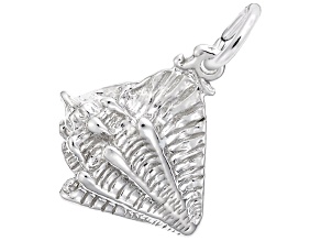 Silver Conch Shell Charm