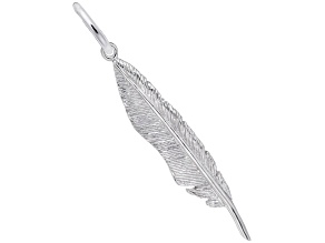 Silver Feather Charm