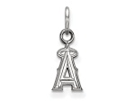 Rhodium Over Sterling Silver MLB Los Angeles Angels LogoArt Pendant