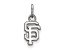 Rhodium Over Sterling Silver MLB San Francisco Giants LogoArt Pendant