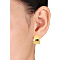 21MM Semi-Hoop Earrings in 14k Yellow Gold Over Sterling Silver