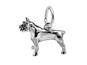 Silver Pitbull Charm