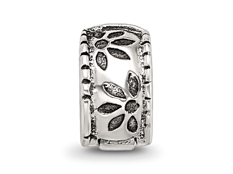 Sterling Silver Floral Clip Bead