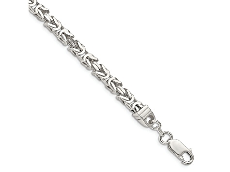 Sterling Silver 4.25mm Byzantine Chain