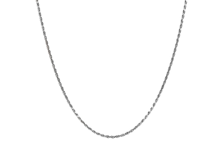 【PRY】 Rope Lariat Necklace Silver 925 2 Sterling Silver 1.46 mm Adjustable Rope Chain 22