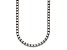 Sterling Silver Antiqued and Satin 5.0mm Box 16 Inch Chain