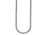 Sterling Silver Antiqued and Satin 5.0mm Box 16 Inch Chain