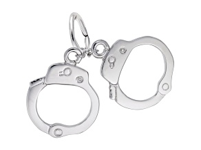Silver Handcuffs Charm
