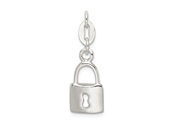 Picture of Sterling Silver Polished Lock Charm