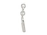Sterling Silver Polished Lock Charm