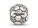 Sterling Silver Soccer Ball Bead