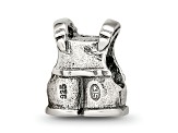 Sterling Silver Kids Overalls Bead