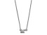 Rhodium Over Sterling Silver LogoArt Delta Gamma Extra Small Pendant Necklace