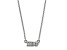 Rhodium Over Sterling Silver LogoArt Pi Beta Phi Extra Small Pendant Necklace