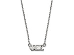 Rhodium Over Sterling Silver LogoArt Phi Sigma Sigma Extra Small Pendant Necklace
