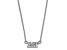 Rhodium Over Sterling Silver LogoArt Sigma Delta Tau Extra Small Pendant Necklace