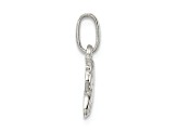 Rhodium Over Sterling Silver Polished Pony Children's Pendant
