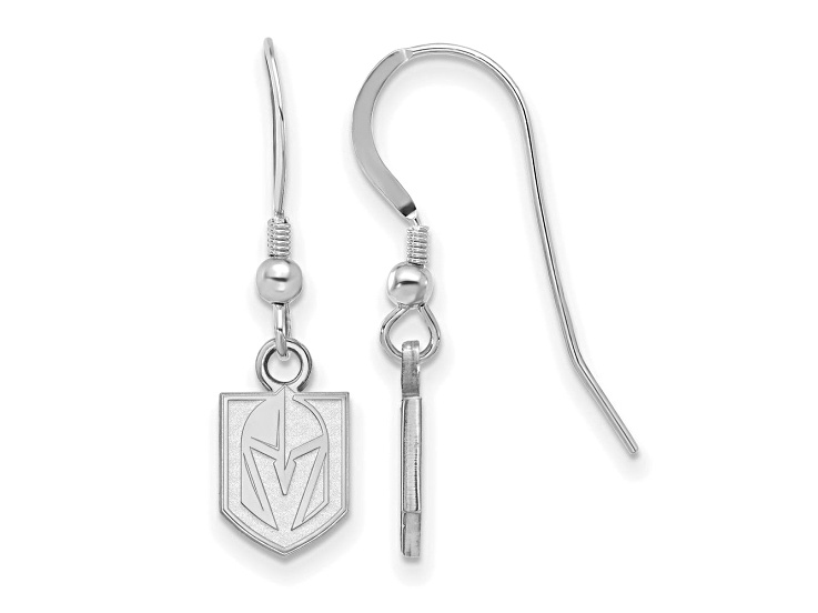 Rhodium Over Sterling Silver NHL St. Louis Blues LogoArt Dangle Earrings -  15W2HC in 2023