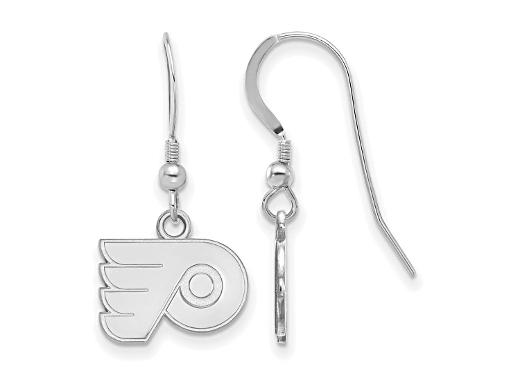 Rhodium Over Sterling Silver NHL St. Louis Blues LogoArt Dangle Earrings -  15W2HC in 2023