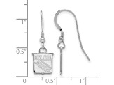 Rhodium Over Sterling Silver NHL New York Rangers LogoArt Dangle Earrings