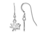 Rhodium Over Sterling Silver NHL San Jose Sharks LogoArt Dangle Earrings