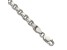 Sterling Silver 4mm Diamond-cut Rolo Chain Bracelet
