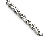 Sterling Silver 2.5mm Byzantine Chain