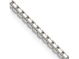 Sterling Silver 1.7mm 8 Sided Diamond-cut Box Chain Necklace