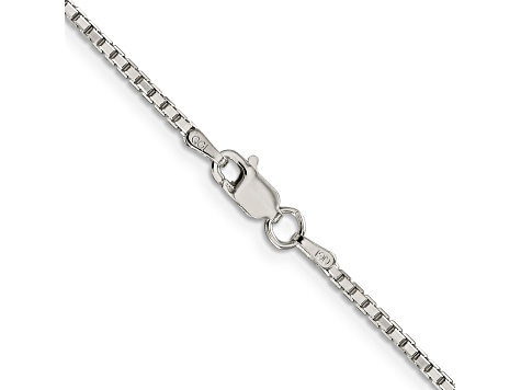 Sterling Silver 1.7mm 8 Sided Diamond-cut Box Chain Necklace