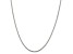 Rhodium Over Sterling Silver 1.7mm 8 Sided Diamond-cut Box Chain Necklace