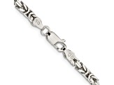 Sterling Silver 3.25mm Byzantine Chain