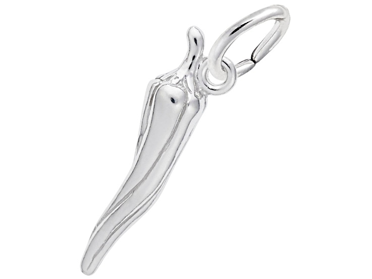 Silver Chili Pepper Charm