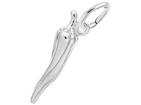 Silver Chili Pepper Charm