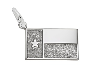 Silver Texas Flag Charm