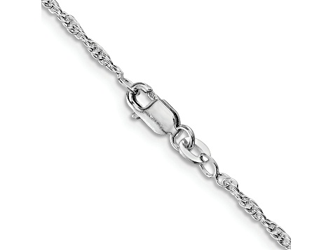 Rhodium Over Sterling Silver 2mm Loose Rope Chain - 1656XB | JTV