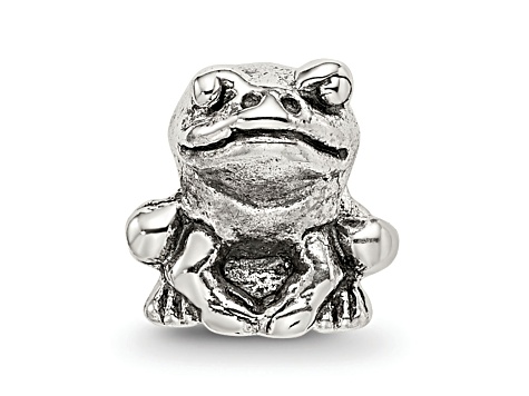 Sterling Silver Frog Bead